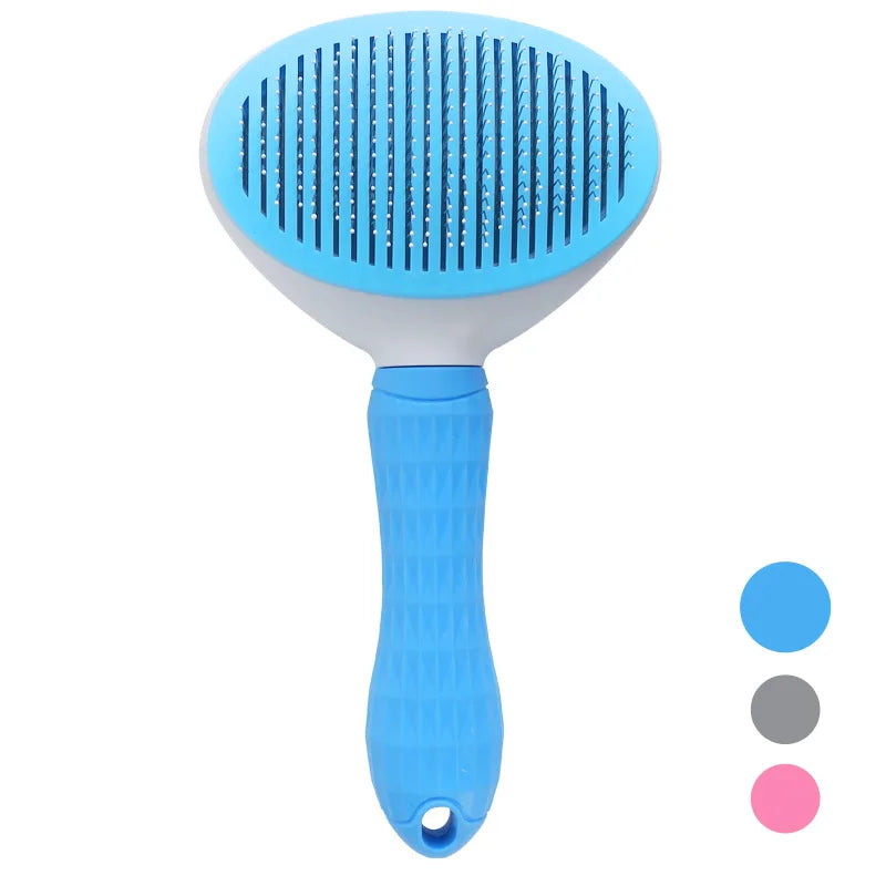 ZoomPets | Grooming Brush - Hair Removal & De-Shedding Tool for Cats and Dogs