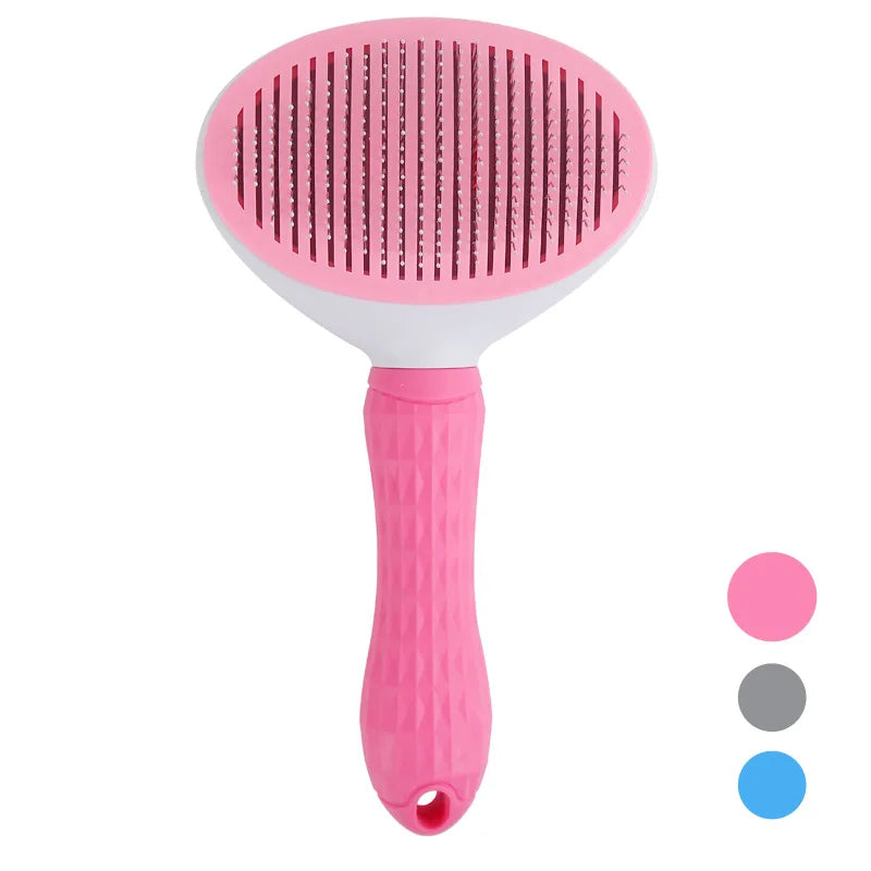 ZoomPets | Grooming Brush - Hair Removal & De-Shedding Tool for Cats and Dogs