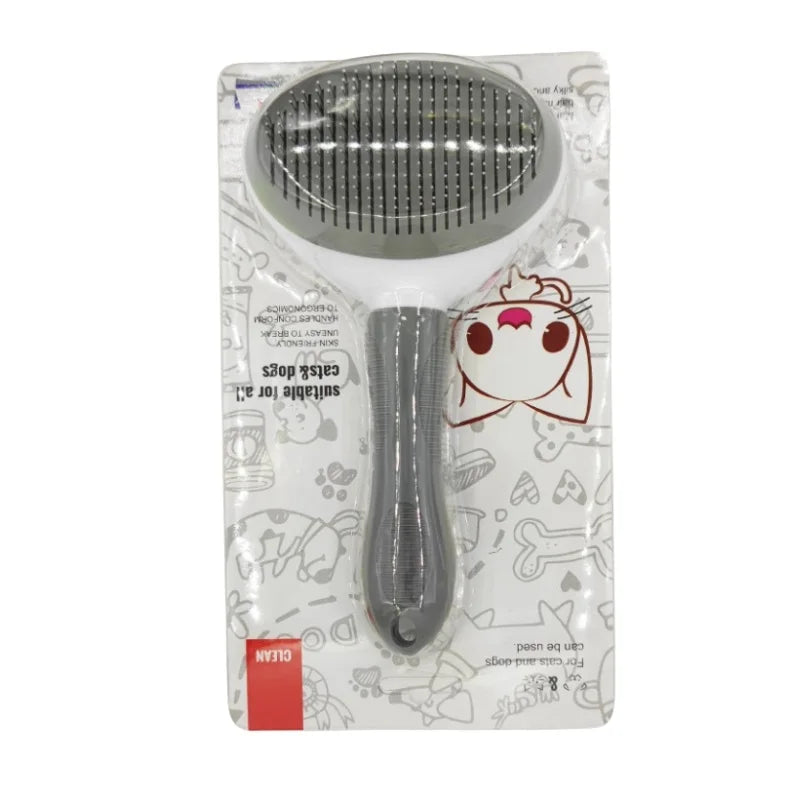 ZoomPets | Grooming Brush - Hair Removal & De-Shedding Tool for Cats and Dogs