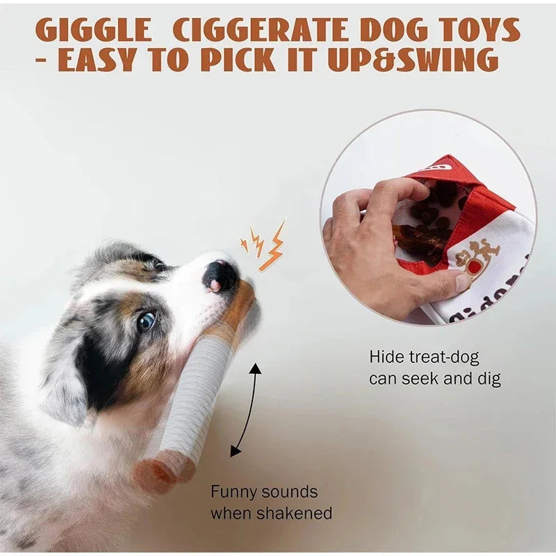 Cigarette Chew Toy for Dogs - Funny Interactive Chew Toy | ZoomPets