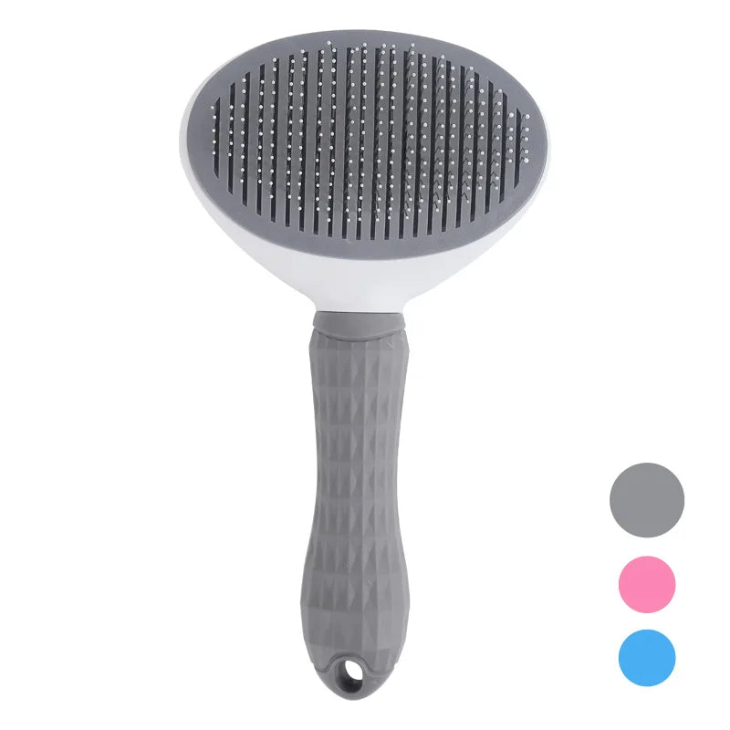 ZoomPets | Grooming Brush - Hair Removal & De-Shedding Tool for Cats and Dogs