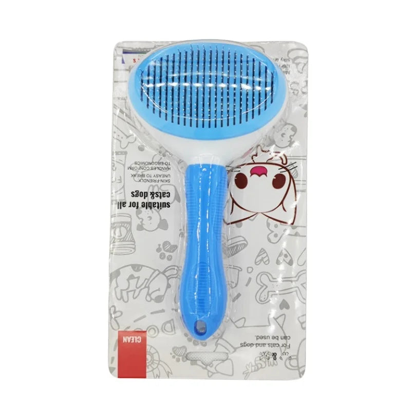 ZoomPets | Grooming Brush - Hair Removal & De-Shedding Tool for Cats and Dogs